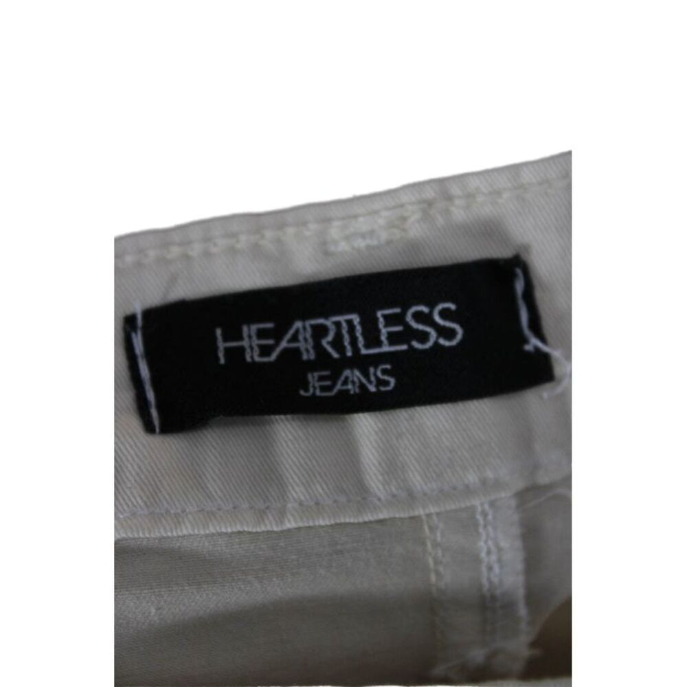 Heartless Jeans Women Straight Pencil Skirt Beige Knee Cotton Size XS - Picture 6 of 6